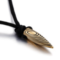 Damascus Figure 316LStainless Steel Statement Bullet Necklace